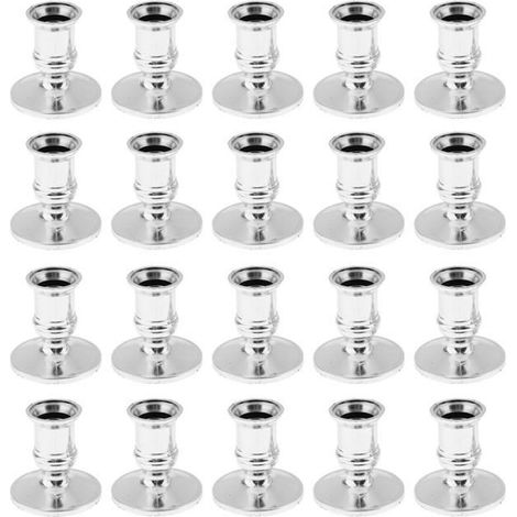 20x Bougeoirs En Plastique Titulaire Pilier Stand Pour Bougies Électroniques