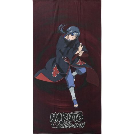 Serviette - Educa Borras - Naruto Shippuden - Microfibre - Rouge - Lavable (1/5)
