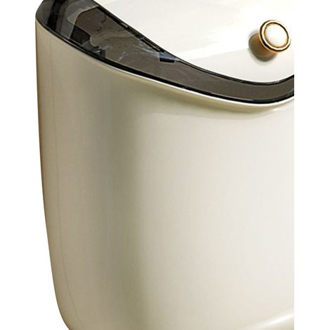 Poubelle de cuisine murale, sans perçage, avec couvercle, convient aux toilettes, à la salle de bain, au salon et aux déchets de cuisine, grande taille. (1/5)