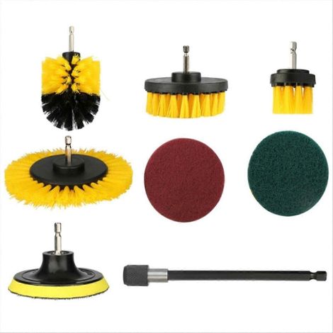 Kit perceuse-brosse électrique, brosse de nettoyage électrique (1/5)