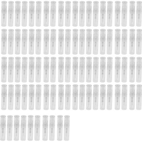 Mini Transparent 2 ML Vaporisateur Bouteille en Plastique Parfum Vaporisateur Bouteille D'éChantillon Vide Adapté pour Voyage Partie 90 Pcs (1/5)