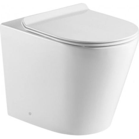 Cuvette WC à poser Tornado ZINA - avec abattant à frein de chute (1/4)
