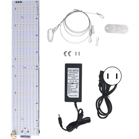 Lampe de culture pour plantes 180° pliable, spectre complet 624 LED, lumière de serre puissante 100‑240V avec prise US. (1/5)