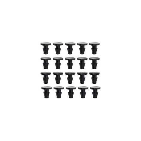 A 100pcs Bouchon de Tuyau d'irrigation Remplacement Tuyau Goutte à Goutte Embouts Irrigation Capillaire Petit Bouchon Accessoires pour Machine à Laver Jardin Arrosage Irrigation