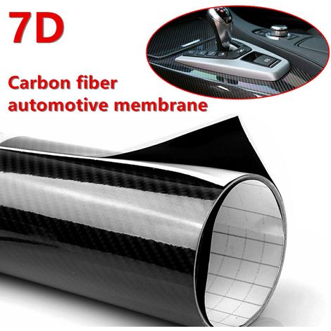 vinyle fibre de carbone noir avec technologie anti-bulles et