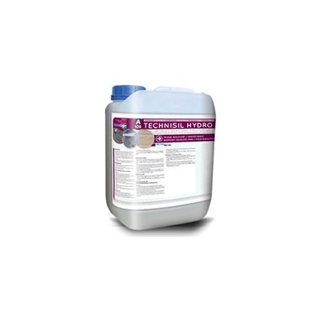 Technichem Technisil Hydro A108 Hydrofuge incolore pour façades et supports poreux en béton, brique et pierre 5L