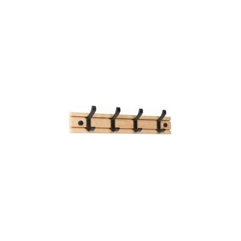Gancio a muro con 4 ganci mobili, appendiabiti da parete per appendere asciugamani, cappelli, cappotti, sciarpe, borse e altri oggetti (1/5)