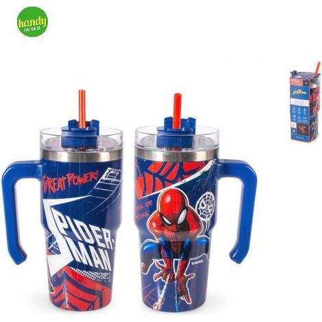 Bottiglia termica H&H Spiderman in acciaio inox 0,6 litri