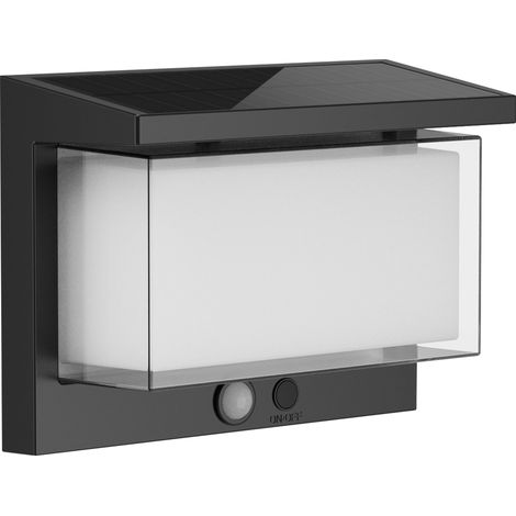 Applique murale solaire avec détecteur de mouvement LED blanc chaud H15cm (1/5)