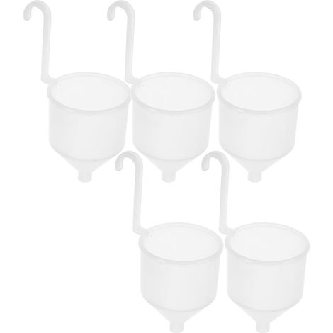 Lot de 5 Coupelles de Viscosité et Testeur de Viscosité pour Laques – Entonnoirs en Plastique Chimique Résistant, pour Peintures Automobile et Encres, Usage Professionnel (1/5)