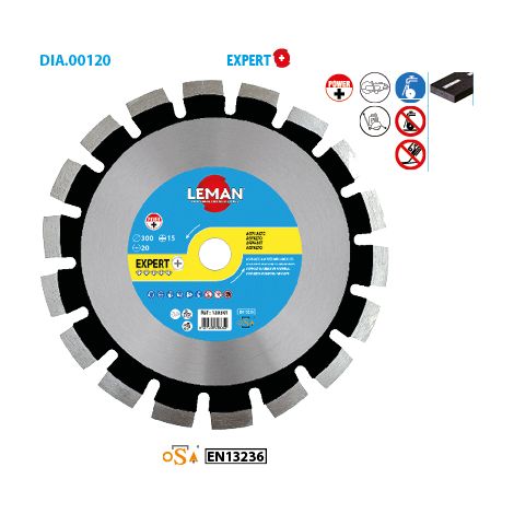Leman - Disque Diamant Segments Asphalte 450x25,4 Ht 15 (1/2)