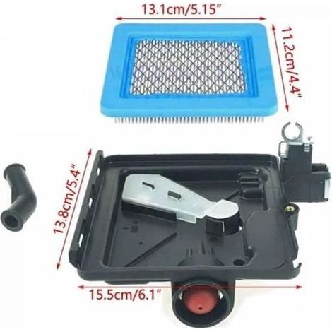 Vergaser für Rasenmäher 799868 - Luftfilter-Reinigungsbasis für 498170 799872 694202, Motorteile (1/5)