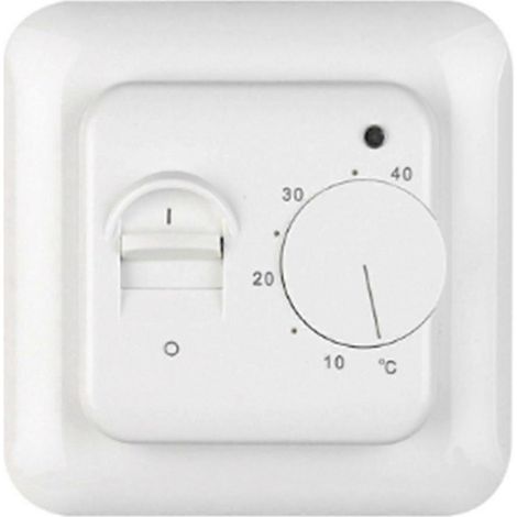M5 Mechanischer Raumthermostat für elektrische Fußbodenheizung, Weiß (1/5)