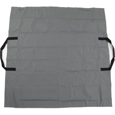 2-in-1 Gartenlaubsack, Laubmatte, Aufbewahrungsbehälter für draußen, grau (1/5)