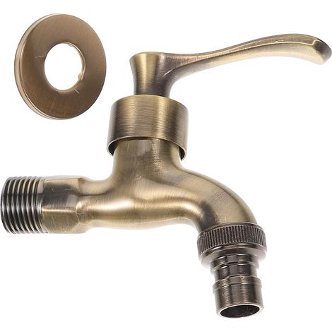 Robinet lave-linge, zinc, anti-fuite, pour lavage domestique (1/5)