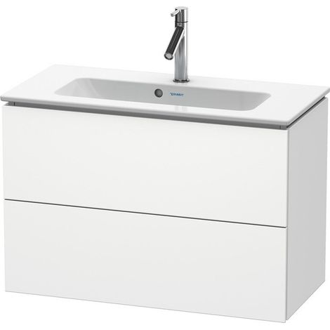 Meuble sous-vasque Duravit L-CUBE Compact 550x820x391mm blanc mat