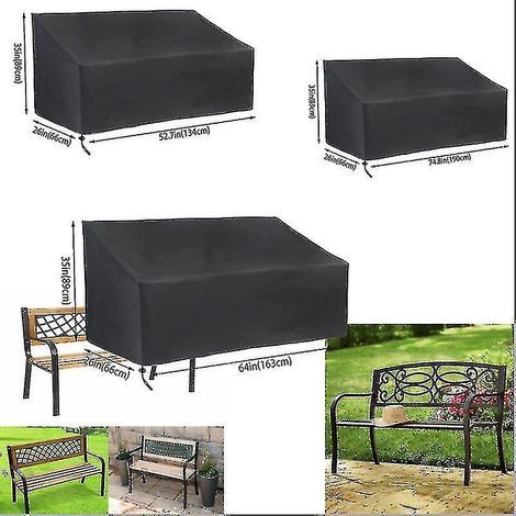 Housse imperméable pour banc de jardin, terrasse, canapé, fauteuil, table - Protection anti-poussière (1/5)