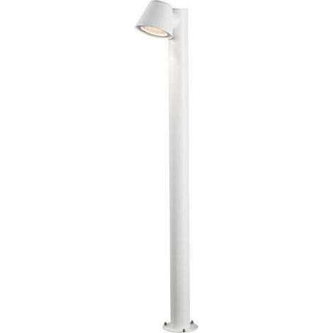 Konstsmide Trieste Borne lumineuse d'extérieur moderne courte blanche, IP44 (1/3)