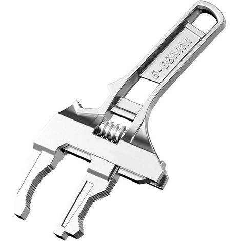Clé multifonctionnelle pour robinetterie de salle de bain et WC, ouverture large de 6 à 68 mm, réglable, pour tuyaux d'eau. (1/5)