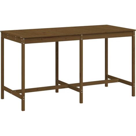 Maison Exclusive - Gartentisch Honigbraun 203,5x90x110 cm Massivh