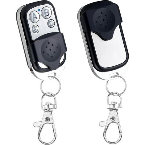 Télécommande pour porte de garage, 433 MHz, 2 pièces, télécommande universelle pour porte de garage, émetteur manuel 433 MHz, télécommande universelle pour porte de garage, télécommande pour (1/5)