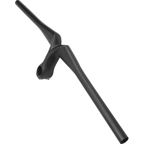 Integrierter, matter Carbon-Vorbau für Mountainbikes, 680x90 mm, Rennrad-Ausführung. (1/5)