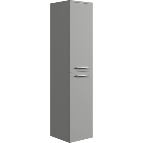 Badezimmerschrank Saturnus 130cm - Matt grau - hoher Hängeschran