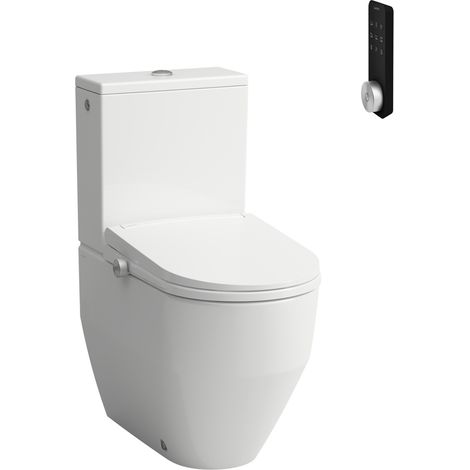 LAUFEN Cleanet Pro Stand-WC-Kombination, Dusch-WC Aufsatz mit
