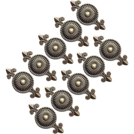 10 Pcs (bronze) Cabinet Poigne Cabinet Boutons Meubles Boutons Boutons Du Tiroir Poignes Meubles, Bouton Pour Armoire, Tiroir (1/5)