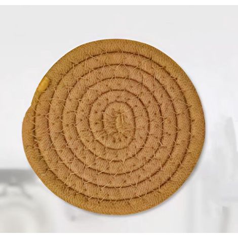 8 teiliges Untersetzer Set, saugfähige Getränkeuntersetzer, schlichtes Untersetzer Set aus gewebter Baumwolle zum Schutz Ihres Tisches, für versc (1/5)