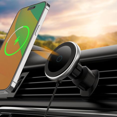 Support Voiture Chargeur sans Fil Magnétique Charge 15W Voiture (1/5)