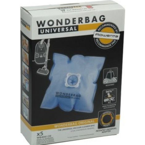 5PZ Sacchetti Rowenta Wonderbag WB105 E SPONGO INTENSO WB4021