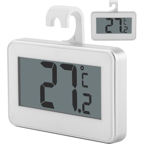 Großes digitales LCD-Thermometer für Kühlschrank und Gefrierschrank mit verstellbarem Ständer und Magnet (1/5)