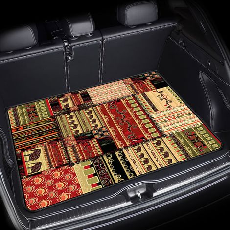 Tapis pour coffre de voiture, tapis de protection contre la poussière, résistant à l'usure et à la saleté, facile à entretenir - 75 x 100cm [Velours cristal, fond en plastique]