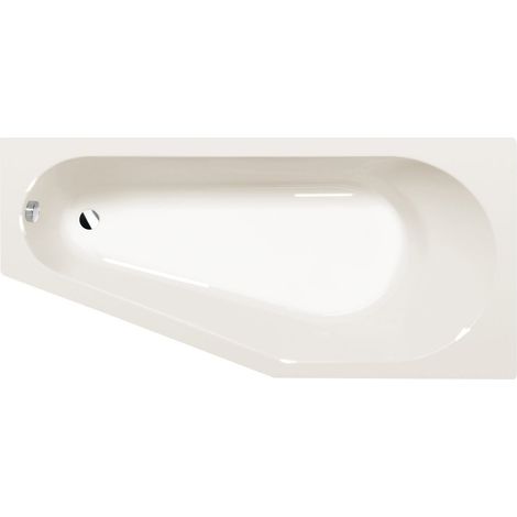 Baignoire asymétrique TIGRA R 170x80x46cm, ivoire