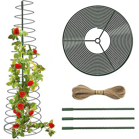 piquet De Soutien En Spirale Pour Balcon Tomate Lgumes Vigne, Support Tlescopique Grimpant Pour Jardin (1/3)