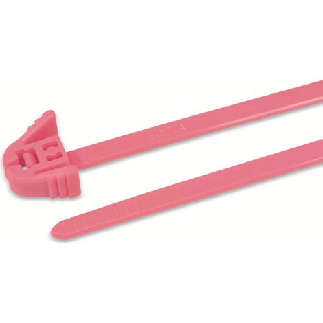 HELLERMANNTYTON Kabelbinder lösbar, 115-00138, 305x4,7 mm, pink, 100 Stück