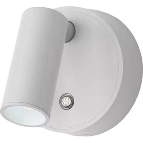 Wiederaufladbare Wandleuchte, verstellbarer Spot, Nachttischlampe, LED-Wandleuchte (weiß) (1/4)