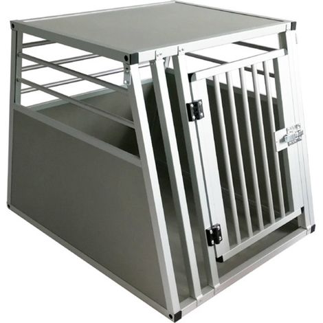 Klein: Einzelner Aluminiumkäfig für Hunde und Katzen (1/2)