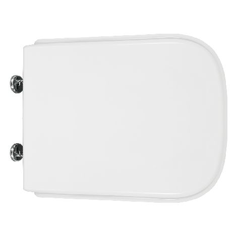 Sedile wc nero ceramica vaso aliseo forma 8  Bianco Cerniere C espansioneDH