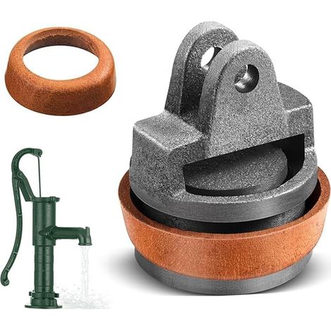 Ersatzkolben Für Schwengelpumpen, Kolben Komplett Für Wasserpumpen Typ 75, Schwengelpumpe Ersatzteile, Handpumpen Typ 75 Schwengelpumpenkolben Mit Nasenstechventil Ledermanschette Dichtungsring (1/5)