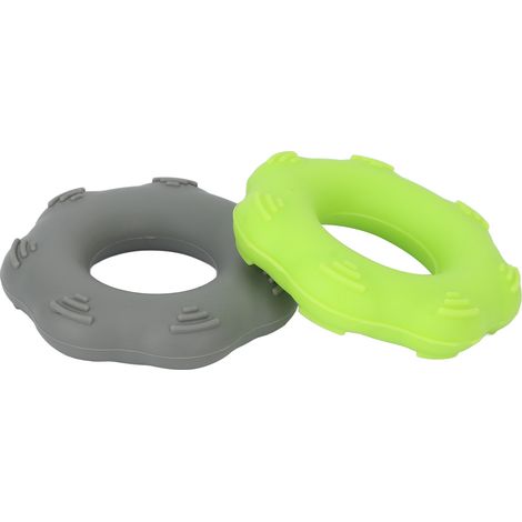 anneaux de renforcement de la force des mains en silicone, 1 anneau d'exercice vert de 18 kg (40 lb), anneau de renforcement gris de 18 kg (40 lb) pour l'entraînement musculaire et le massage. (1/5)