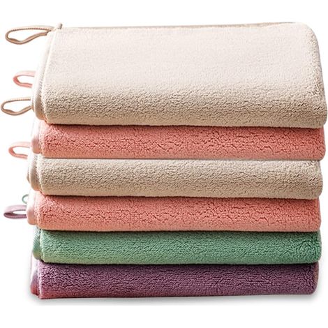 Stück doppelt verdicktes Mikrofasertuch 20 x 30 cm, fusselfreie, umweltfreundliche, waschbare und wiederverwendbare Allzweck-Mikrofaser-Reinigungstücher, Tuch für Glas in der Küche zu Hause (1/5)