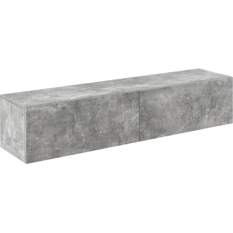 Hängeboard Evaton 140x33x30 cm Betonoptik [en.casa]