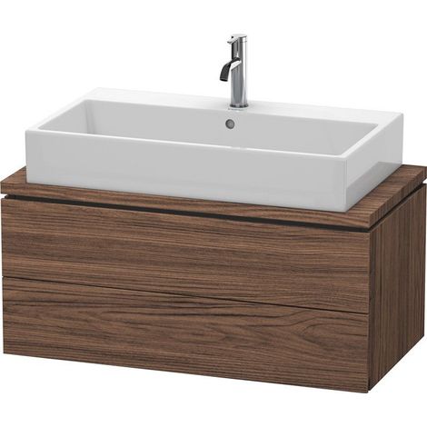 L-CUBE mobile consolle basso 400x920x477mm noce scuro