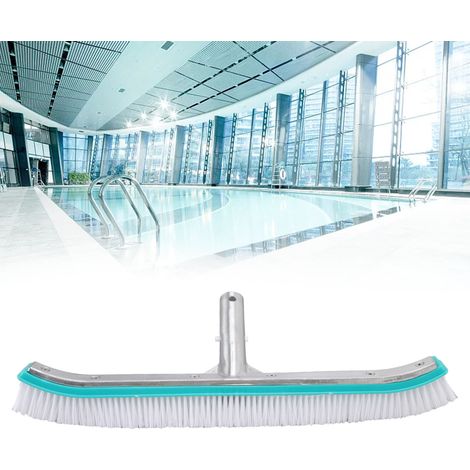 Pinceau de Nettoyage pour Piscine en Aluminium Bleu Lac, 18 Pouces (1/5)