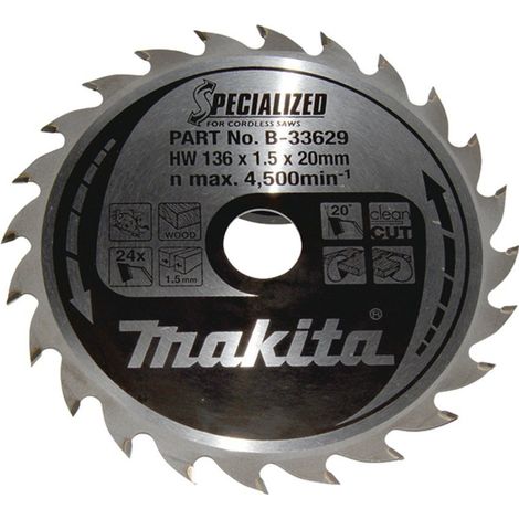 Makita B-33629 SPECIALIZED Sägeb.136x20x24Z (1/3)