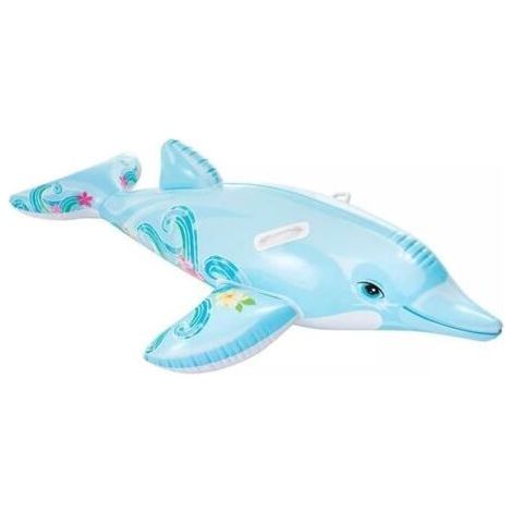 Flotteur de piscine en forme de dauphin – Équipement de divertissement gonflable pour animaux – Jouets aquatiques pour enfants-Chrom (1/5)