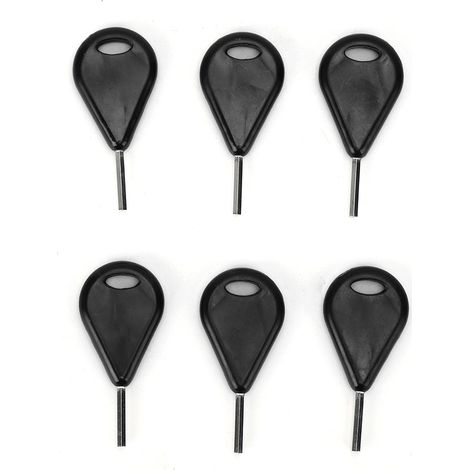 6 Clés Hex pour Ailerons de Surf - Accessoires Équipement de Surf Noir (1/5)