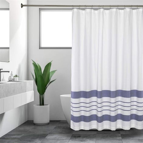 Rideau de Douche Numérique Imperméable - Décoratif et Pratique pour Salle de Bain, Anti-Moisissure 180180cm Style 47 (1/4)